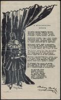 1923 IÁ Közgazdász egyetemisták lapja és Közgazdász bál meghívó és névsor. Két, kis példányszámú nyo...