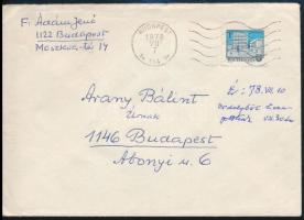 Ádám Jenő (1896-1982) zeneszerző saját kézzel írt levele Arany Bálint turánistához, FKGP politikusho...