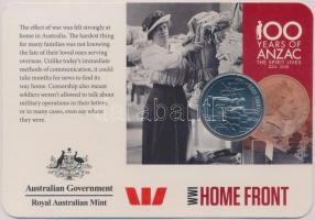 Ausztrália 2015. 20c Cu-Ni Emlékezés az Anzac-okra - Otthoni front karton tokban T:1 Australia 2015. 20 Cent Cu-Ni Anzacs Remembered - Home Front in cardboard case C:UNC