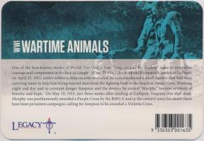 Ausztrália 2015. 20c Cu-Ni "Emlékezés az Anzac-okra - Állatok a háború alatt" karton tokba...