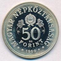 1969. 50Ft Ag "Tanácsköztársaság" T:PP fo., széleken patina 
Adamo EM34