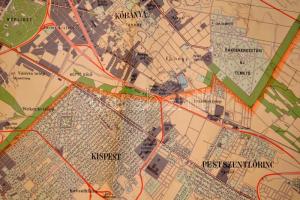 cca 1931 Budapest székesfőváros térképe, 1:14000, Kogutowicz Károly / Gergely Endre / Kókai Lajos, M...