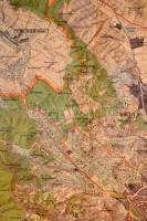 cca 1931 Budapest székesfőváros térképe, 1:14000, Kogutowicz Károly / Gergely Endre / Kókai Lajos, M...