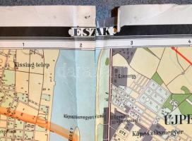 cca 1931 Budapest székesfőváros térképe, 1:14000, Kogutowicz Károly / Gergely Endre / Kókai Lajos, M...