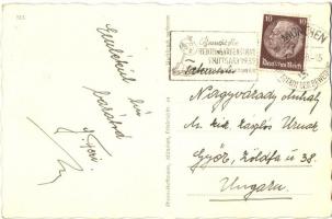 Sie hat dem Führer die Hand geben dürfen / Adolf Hitler with children "1939 Reichsgärtenschau S...