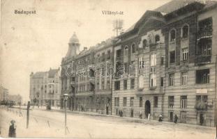 Budapest XI. Villányi út, villamos. Leffler kiadása (EK)