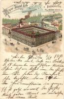 1898 Budapest VI. Rózsa utca 55. Rigler József Ede papírneműgyár rt. litho (EK)