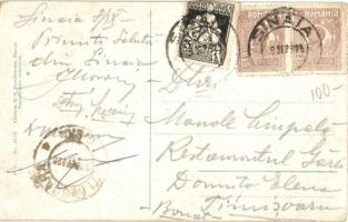 Sinaia, Castelul Peles / Winter sport with castle, five-man controllable bobsleigh (EK)