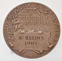Franciaország 1901. "Departement de Seine et Oise / République  Francaise - Prix du Conseil Gen...