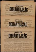 1910 a Magyar Dohányujság 17. évf. három lapszáma (10., 12., 13.), érdekes írásokkal