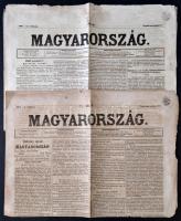 1861 a Magyarország 1. évf. két lapszáma (251., 260.), érdekes írásokkal