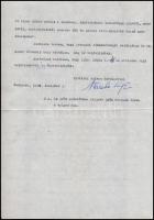1958 Barta Lajos (1878-1964) író saját kézzel aláírt két levele Aczél Györgynek, melyben írók otthon...