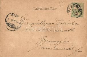 1902 Siófok, Vasúti corso (korzó), Fogas vendéglő és szálloda, étterem. Kiadja Schwarcz Bernát (EK)