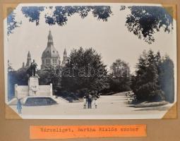 cca 1930 Budapest Székesfőváros sétányai 32 db fényképet, fotólapot tartalmazó album a Margit sziget...