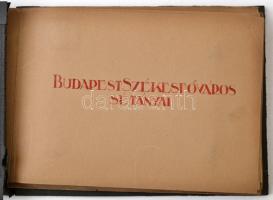 cca 1930 Budapest Székesfőváros sétányai 32 db fényképet, fotólapot tartalmazó album a Margit sziget...