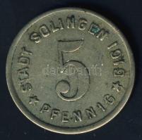 Német Birodalom/ Weimari Köztársaság/ Solingen 1919. 5Pf szükségpénz T:3