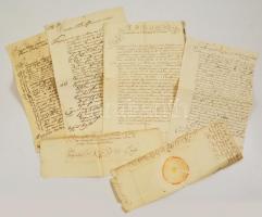 cca 1780 4 db budai helyartótanácsnak és a hétszemélyes táblának írt ex offo levél Újvidéki uraktól. / Ex offo letters from Novi Sad to the royal authorities