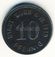 Német Birodalom/ Weimari Köztársaság/ Buer 1919. 10Pf szükségpénz T:3