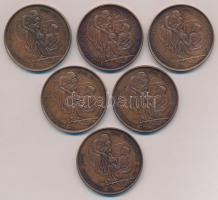 Fritz Mihály (1947-) 1991. "II. János Pál Pápa Budapesten" Br emlékérem (42,5mm) + "I...