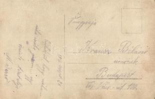 1916 Tábori kórház  katonatisztekkel és ápolónőkkel / WWI K.u.k. military hospital with officers, nu...