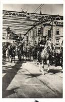 1940 Nagyvárad, Oradea; bevonulás, Horthy Miklós fehér lovon / entry of the Hungarian troops, Horthy on white horse 1940 Nagyvárad visszatért So. Stpl