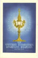 1938 Budapest XXXIV. Nemzetközi Eucharisztikus Kongresszus - 3 db képeslap / 34th International Euch...