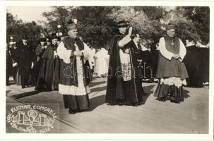 4 db RÉGI magyar vallási motívumlap; 1938-as XXXIV. Nemzetközi Eucharisztikus Kongresszus Budapesten...