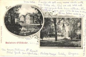 1909 Balatonföldvár, Kupa vezér szálloda, étterem. Kiadja Klösz György. Floral