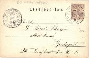 1901 Balatonfüred, Ilona nyaraló, villa, télen. photo (EK)