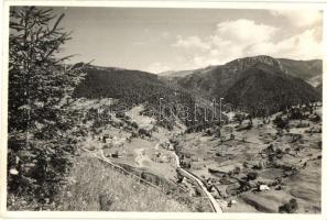 Borsabánya, Baile Borsa; Látkép - 2 db régi képeslap / genral view - 2 pre-1945 postcards