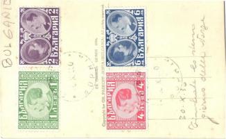 Sofia, Wedding of Tsar Boris III of Bulgaria and Princess Giovanna of Savoy. Gr. Paskoff + stamps on...