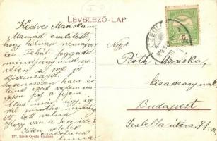 1908 Cegléd, református, zsidó, római katolikus és evangélikus templom, zsinagóga. Sárik Gyula kiadá...