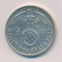 Német Harmadik Birodalom 1937A 2M Ag "Hindenburg" T:2
German Third Reich 1937A 2 Mark Ag ...