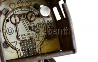 Märklin vonat, vagon, mozdony, szenes kocsival 2 db sínnel, Jó állapotban / Märklin vintage locomoti...