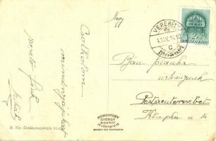 Verebély, Vráble; Római katolikus templom, országzászló / church, Hungarian flag  (EK)