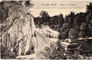 Szovátafürdő, Baile Sovata; Medve tó, Sóhegy - 3 db régi képeslap / lake, mountain - 3 pre-1945 post...