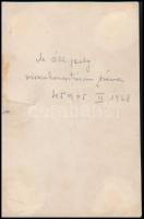 cca 1940 a Vízművek SOE Teke Szakosztályának tagjai, fotó, hátulján feliratozva, 11,5×18 cm