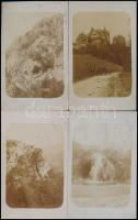 1919-1920 A Magyarországi Kárpát Egyesület pecsétjével ellátott fotólapok a Fátrából, az Alacsony-Tátrából, Kortnyica, Túrócszentmárton, stb., 23 db, 14×9 cm