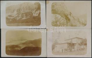 1919-1920 A Magyarországi Kárpát Egyesület pecsétjével ellátott fotólapok a Fátrából, az Alacsony-Tá...