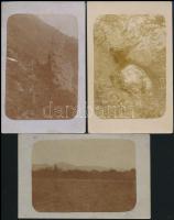 1919-1920 A Magyarországi Kárpát Egyesület pecsétjével ellátott fotólapok a Fátrából, az Alacsony-Tá...