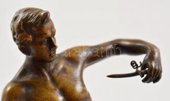 Jelzés nélkül: Elektromosság allegóriája. Bronz, m:21 cm (26 cm)