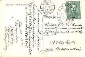 Losonc, Lucenec; zsinagóga / Synagoga / synagouge "1938 Losonc visszatért" So. Stpl