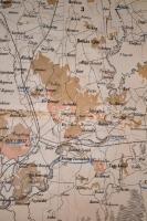 1871 Zemplén megy átnézeti térképe, M. kir. Államnyomda, szakadással, 120×100 cm