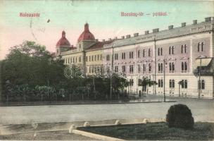 1909 Kolozsvár, Cluj; Bocskay tér, park, Újhelyi és Boros kiadása / square, park