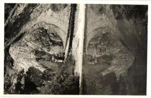 Szovátafürdő, Baile Sovata; Utcarészlet, székelykapu, Sóhegy - 2 db régi képeslap, az egyik fotólap ...