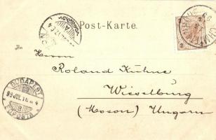 1899 Schmittenhöhe, Hotel, Speisesaal, Tauern / hotel interior, dining hall. Floral