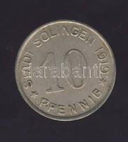 Német Birodalom/ Weimari Köztársaság/ Solingen 1919. 10Pf szükségpénz T:3