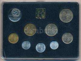 Csehszlovákia 1991. 1h-5K (8xklf) forgalmi sor műanyag tokban + Körmöcbnya verdei emlékérem T:1  Czechoslovakia 1991. 1 Haler - 5 Korun (8xdiff) coin set in plastic case + Kremnica Mint commemorative medallion C:UNC