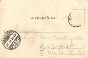 1901 Késmárk, Kezmarok; Thököly vár. Reiner Miklós kiadása / Schloss / castle (EK)