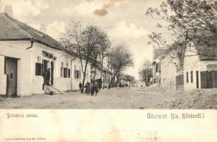 Kiskőrös, Plébánia utca, Grósz Adolf üzlete és saját kiadása (EK)